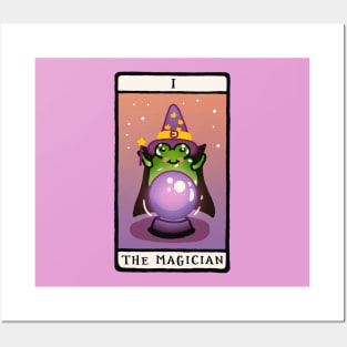 Goblincore Aesthetic Cottagecore Stupid Cute Frog Tarot Card - Artist frog - Mycology Fungi Shrooms Mushrooms Posters and Art